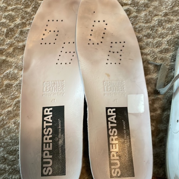 GOLDEN GOOSE White Perforated Superstar Sneakers 41 - Picture 11 of 11